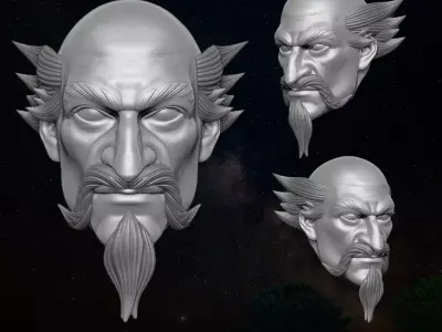 Wise Oldman Donman Art Original 3D files for Action Figures 3D print model