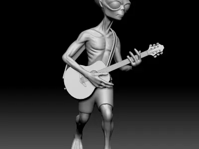 Alien Statue - 0350 3D print model