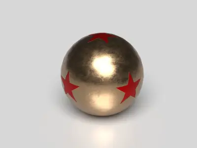 Mini Cannon - Bronze Low-poly 3D model