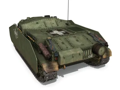 43M Zrinyi II - Hungarian Assault Gun - 1rd Battery 13 3D model