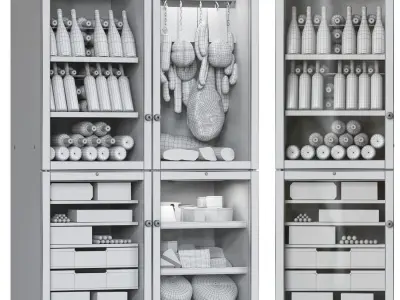 Cantina fridge 3D model