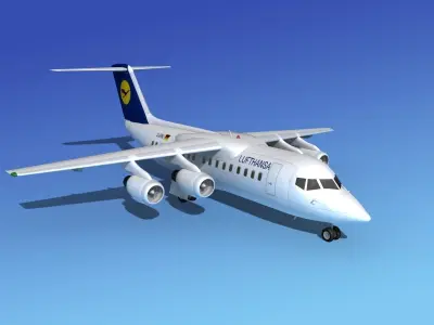 BAe 146-200 Lufthansa 3D model