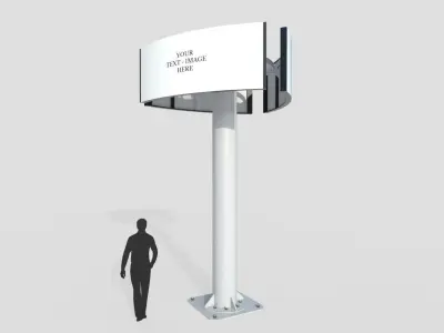 Billboard M10 Low-poly 3D model