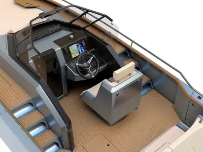 Aluminum powerboat 26 3D model