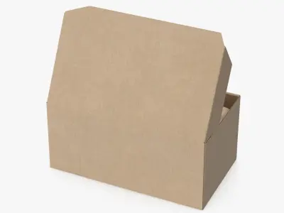 Wooden Spoons in a Box Mockup 3D model