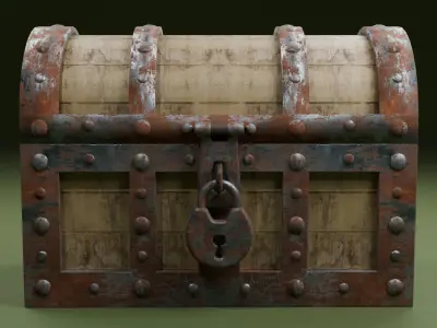 Treasure chest Free 3D model