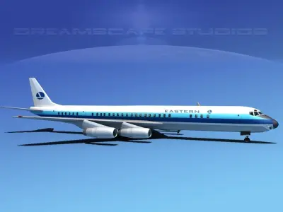 Douglas DC-8-63 Eastern Airlines 2 3D model
