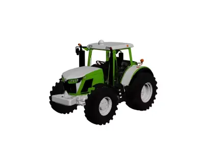Generic Modern Farm Tractor Big Wheel Agricultural Tractor 3D model