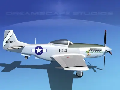 P-51D Mustang Miss Linda 3D model