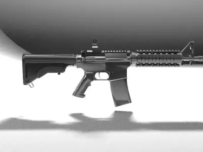 M416 Gun 3D Model  Low-poly 3D model