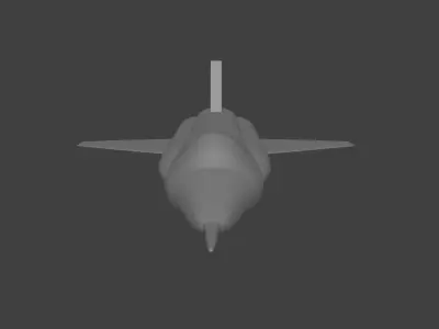 X15 jet Free 3D model