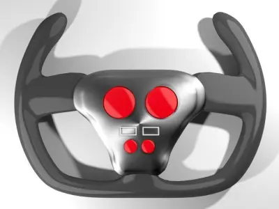 Steering - Racing type 3D model