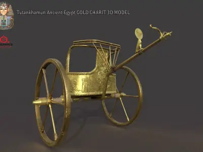 Tutankhamun Ancient Egypt GOLD CHARIT 3D MODEL Low-poly 3D model