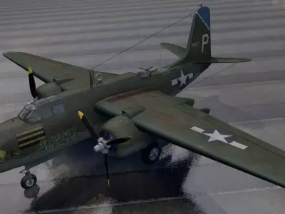 Douglas A-20G Havoc 3D model