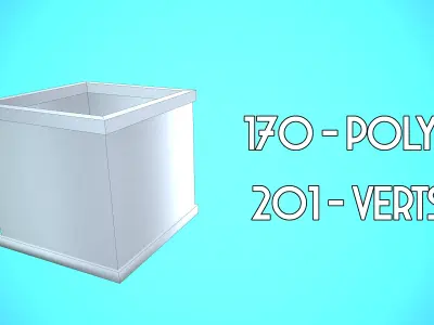 FISH TANK 01 CARTOON STYLIZED Low-poly 3D model