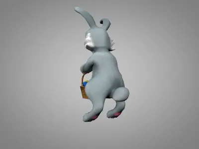 Easter Bunny Low-poly 3D model