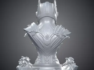 Sci-Fi Cyber Knight Bust PM-407 3D print model