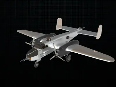 North American B-25 Mitchell 3D model