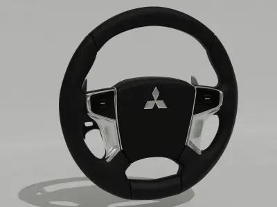 Pajero steering wheel Free 3D model