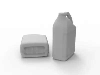 Antifreeze - Coolant Bottle Low-poly 3D model