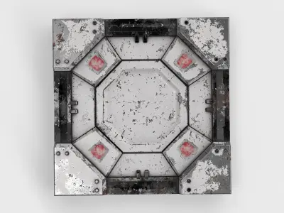 panel sci-fi 10 3D model