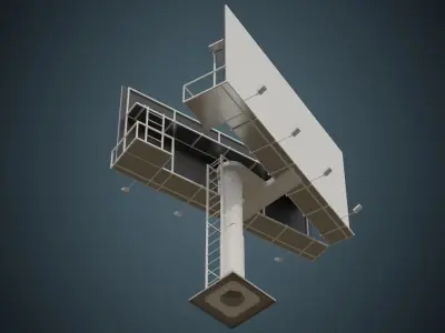 Billboard 2A Low-poly 3D model