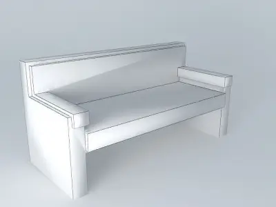 office reception sofa 3D model