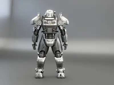 Post Apocalyptic Power Armor TV-2 3D model