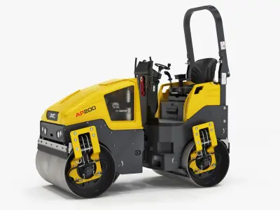 Asphalt Roller Generic 3D model