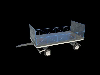 Baggage Cart Airport 3D model