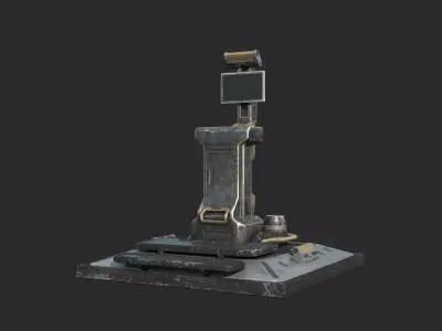 Future Science Fiction Computer Console 3D model purchase