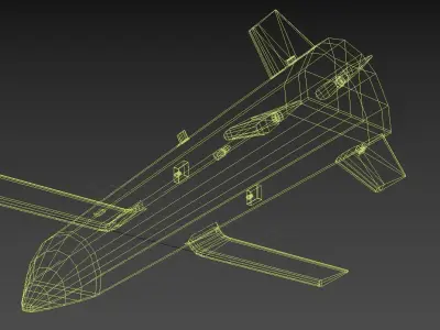 US Gremlins UAV Low-poly Low-poly 3D model