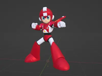  Super Mega Man - Megaman 7 3D model