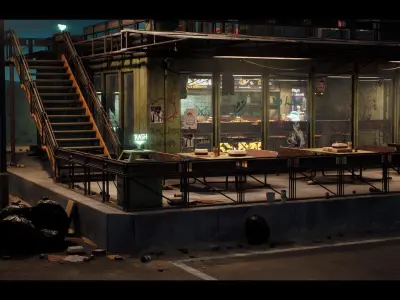 Abandoned Environments Mega Bundle Vol 2 Low-poly 3D model