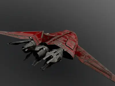 12B5-Atmospheric-Shuttle spaceship 3D model