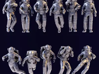 Astronaut  printable 01 3D print model
