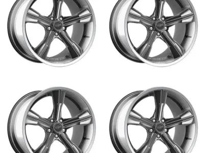 Carroll Shelby Wheel Company CS11 Wheel Chrome Powder Polished Low-poly 3D model