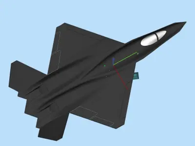 YF-23A Black Widow 3D print model