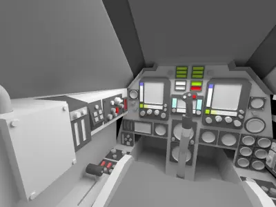 Fighter Cockpit  3D model