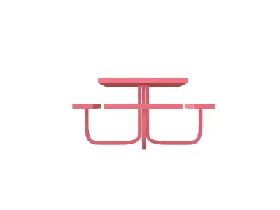 Park Table v1 005 Low-poly 3D model