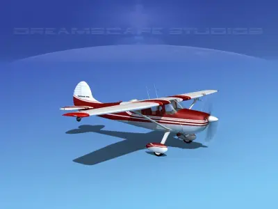 Cessna 170 V02 3D model