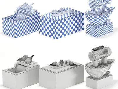 bird Fountain 3D model