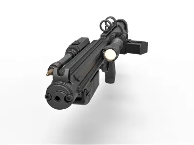 Mudtrooper Blaster rifle E-10 from Solo A Star Wars Story 2018 3D model