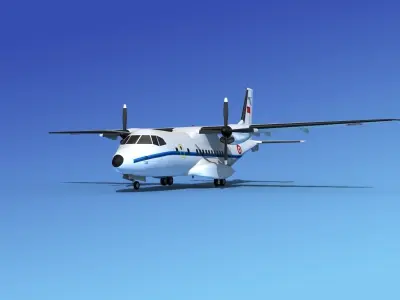 Casa CN-235 Turkish Air Force 3D model