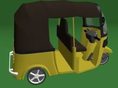 moto taxi Low-poly 3D model