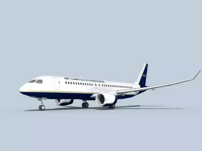Bombardier CS100 Air Charter Intl 3D model