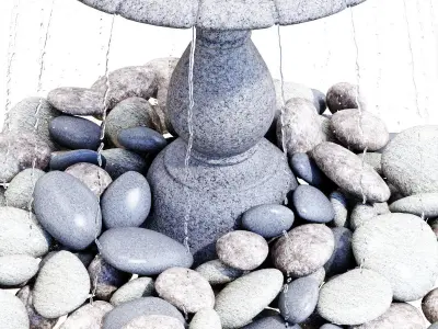 Stone Water with Bowl 3D model