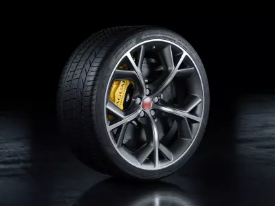 Jaguar F-Type R Wheel Free 3D model