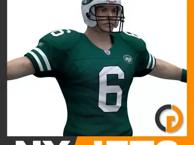 NFL Player New York Jets 3D model