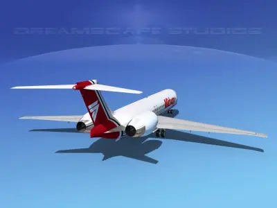 McDonnell Douglas MD-87 Midway 3D model